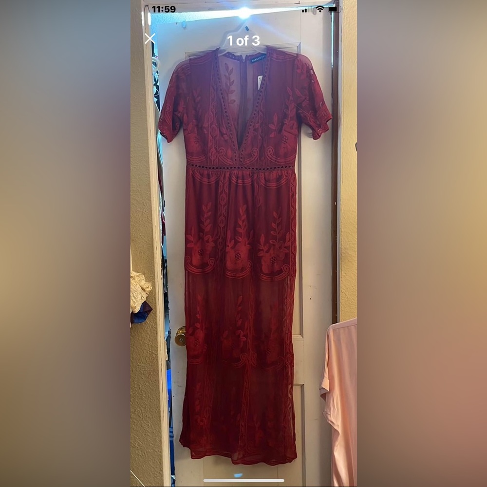 Lace dress whit shorts under